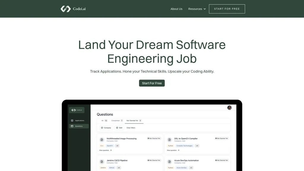 Codei AI website