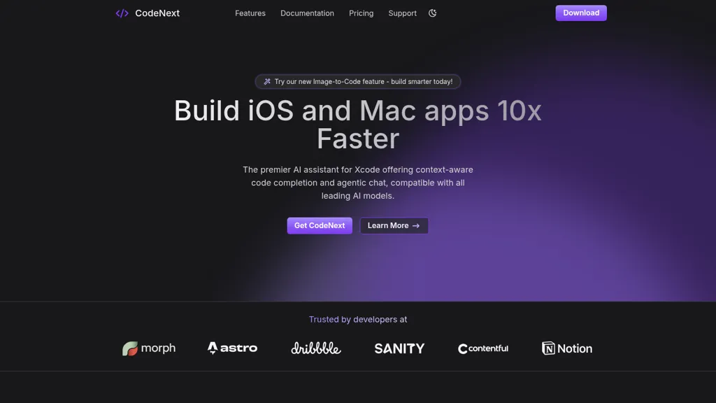 CodeNext AI AI tool screenshot