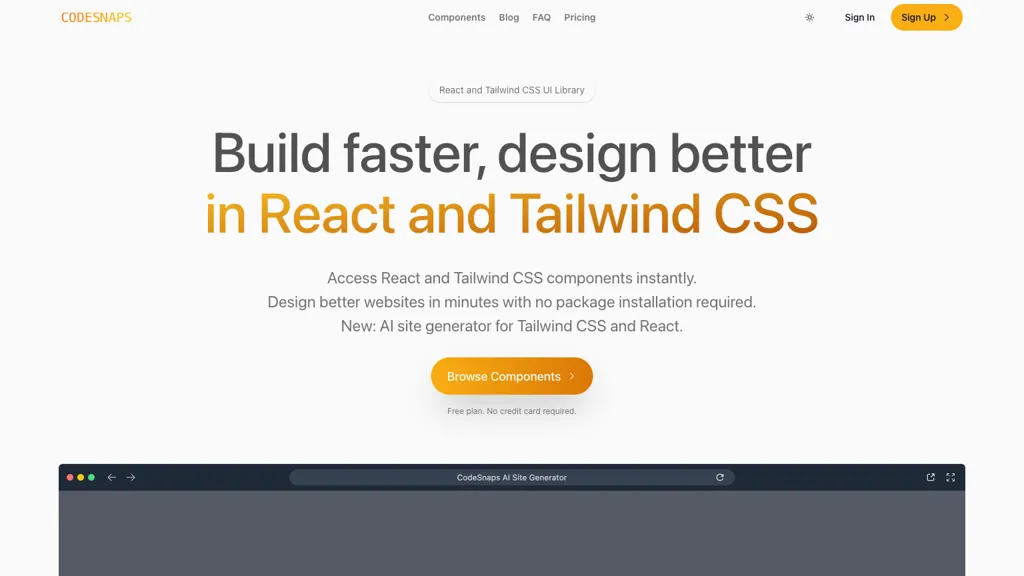 CodeSnaps website