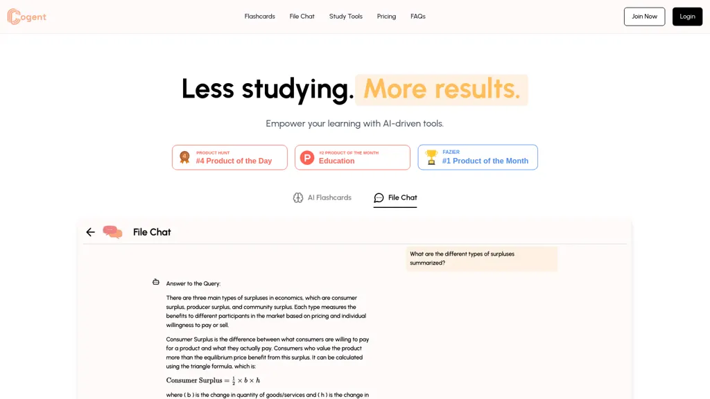 Cogent website