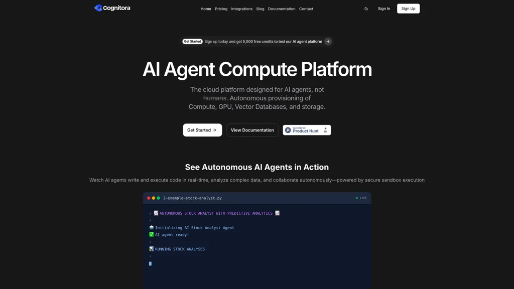 Cognitora AI tool screenshot