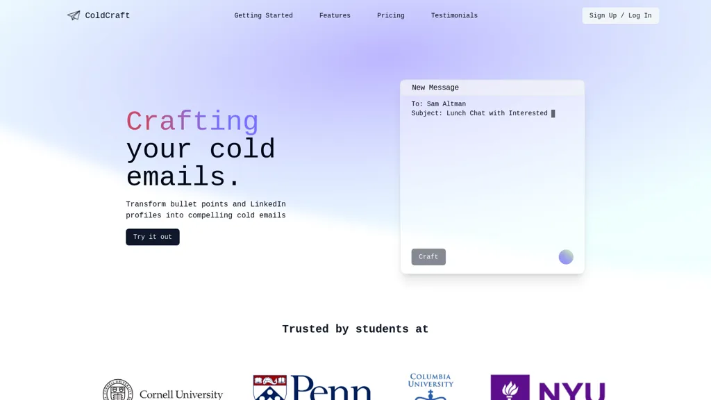 ColdCraft website