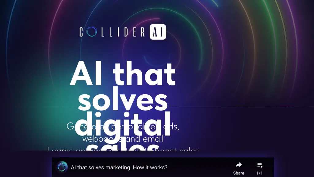 Collider AI website