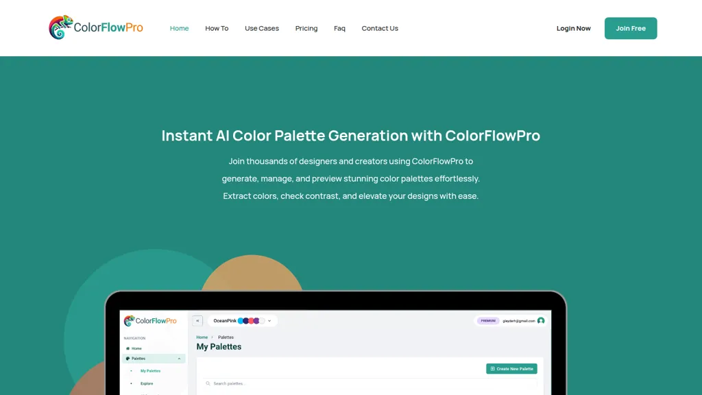 ColorFlowPro AI tool screenshot
