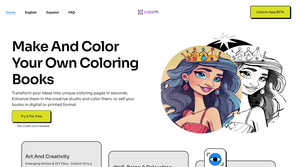 Colorin AI website