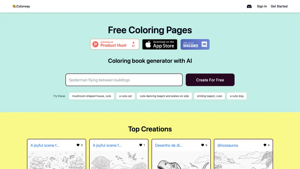 Colorway AI website