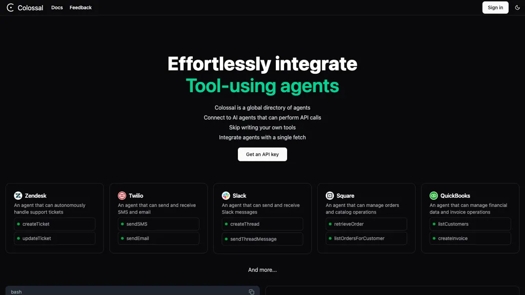 Colossal AI tool screenshot