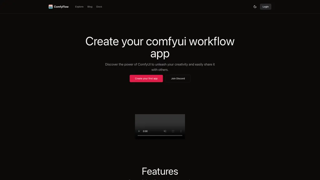 comfyflow.app AI tool screenshot
