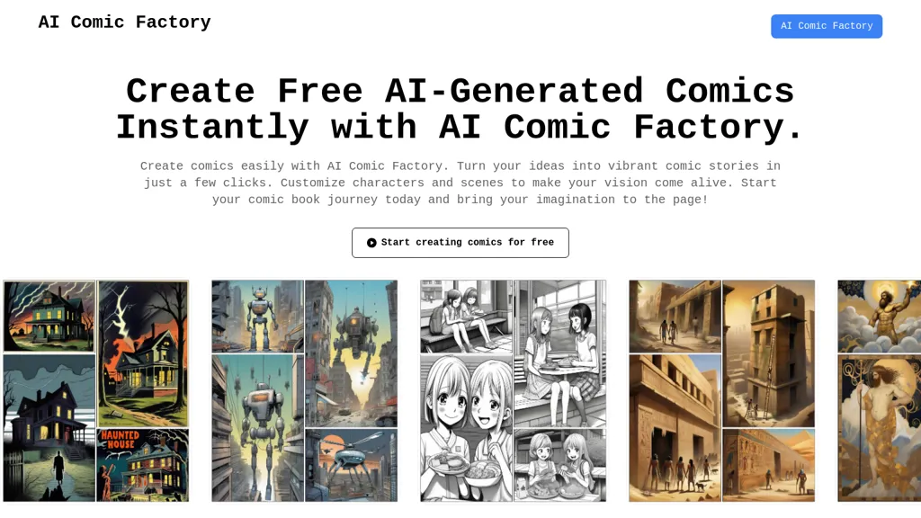 Comic Factory website