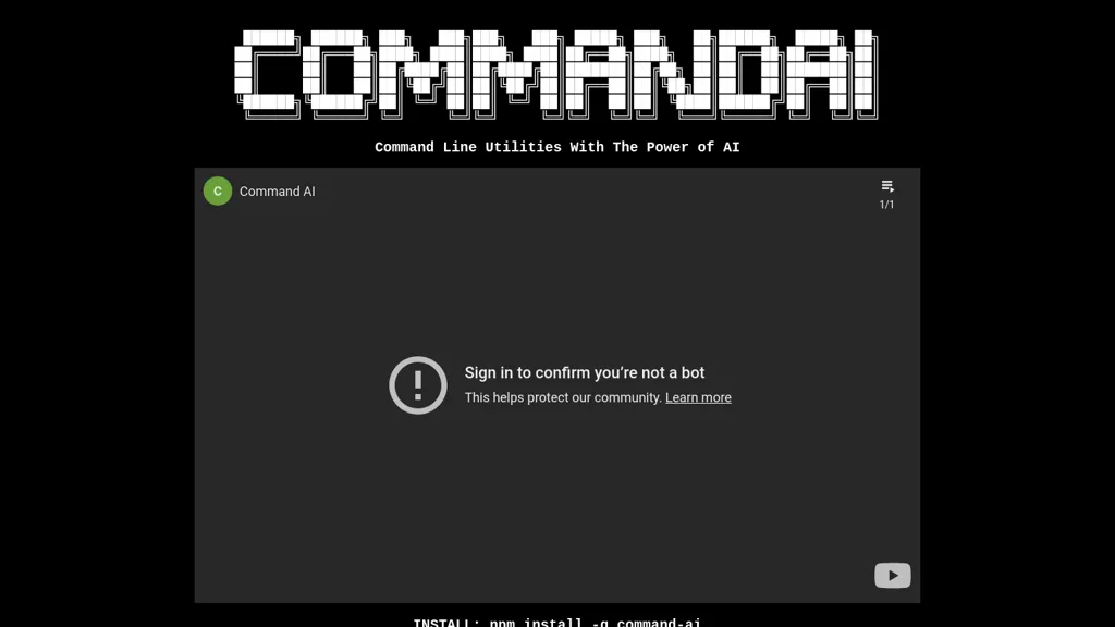 CommandAI website