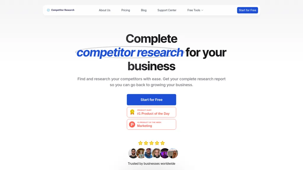 Competitor Research website