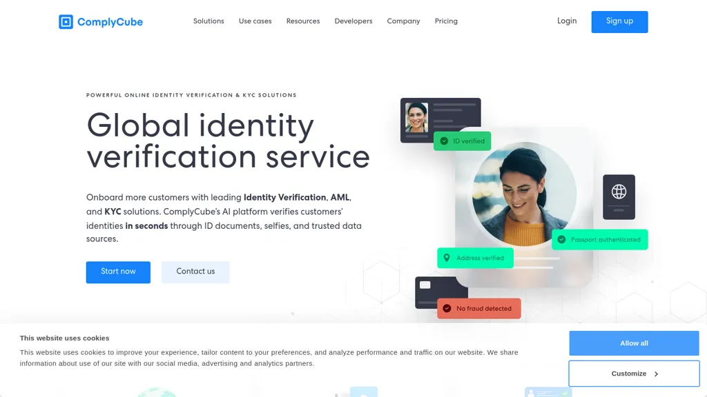 ComplyCube website