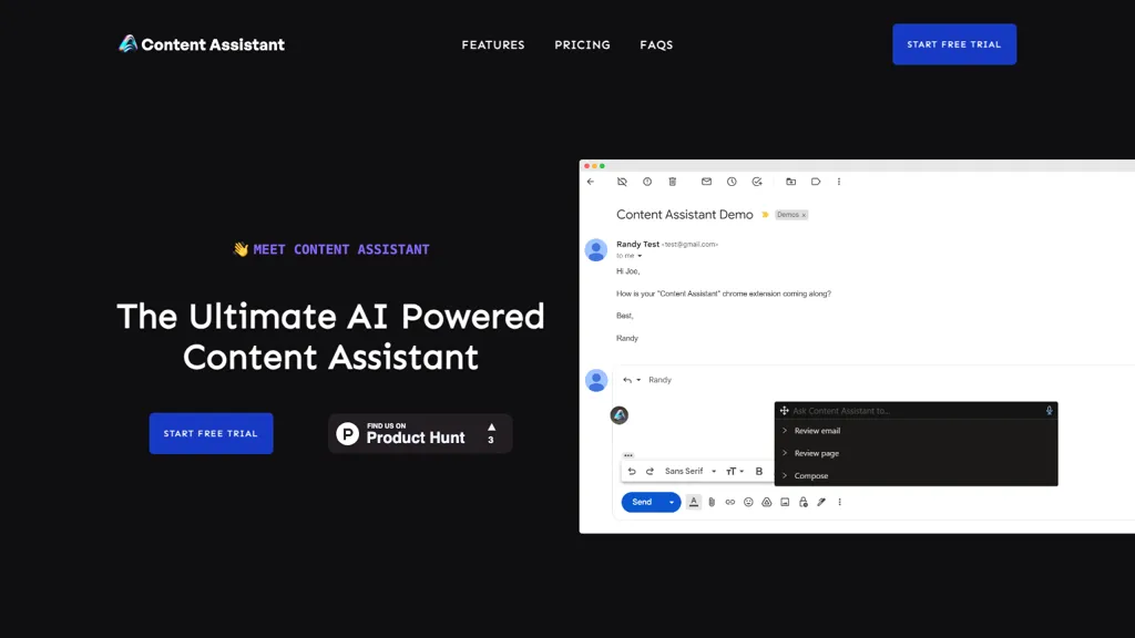 Content Assistant website