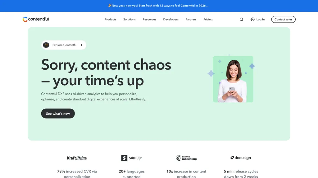 Contentful AI tool screenshot