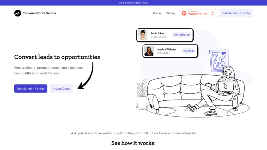 Conversational Demos website