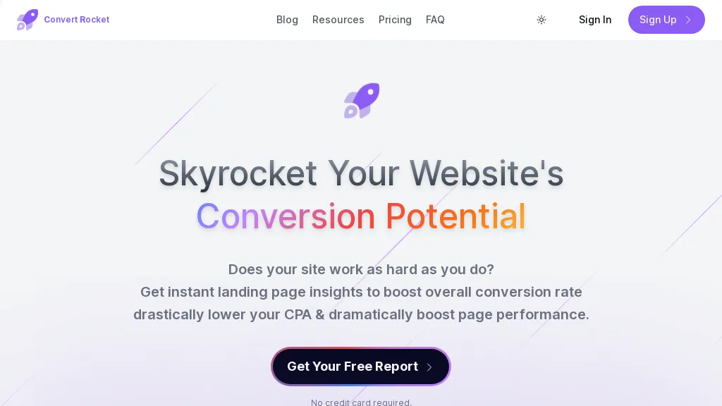 Convert Rocket website