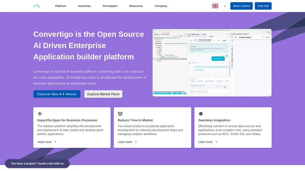 Convertigo AI tool screenshot