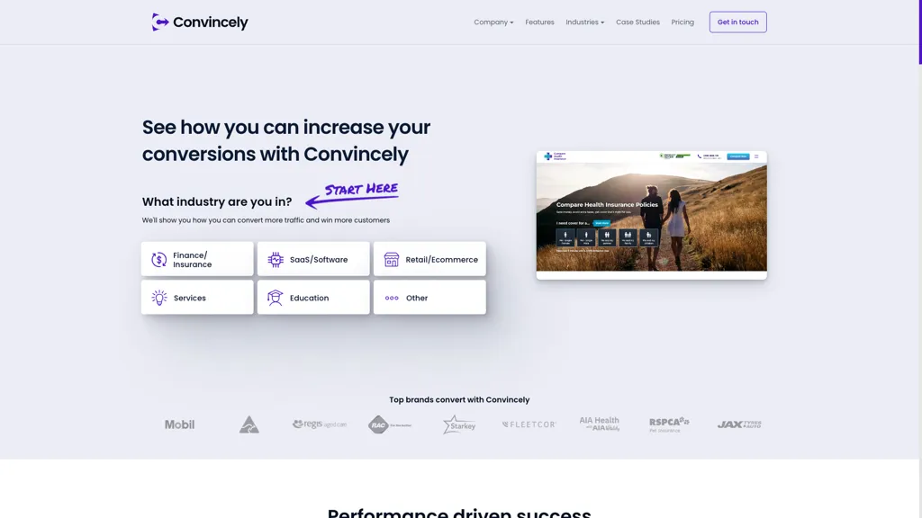 convincely.com AI tool screenshot