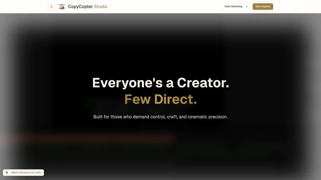 CopyCopter AI tool screenshot