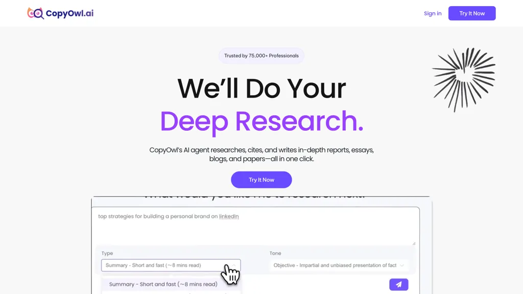 CopyOwl.ai AI tool screenshot