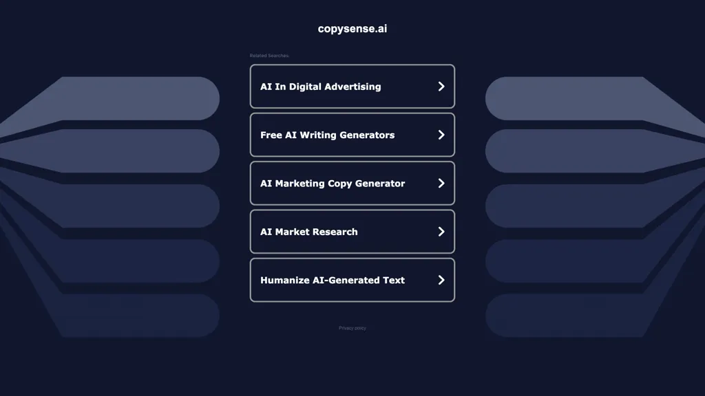 Copysense AI alternatives and competitors