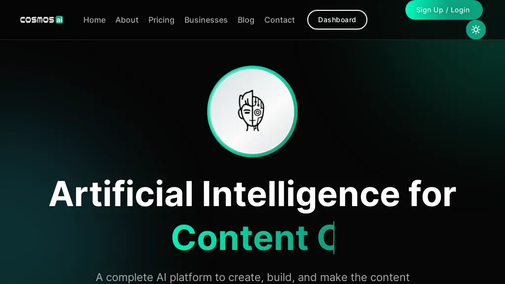 Cosmos AI website