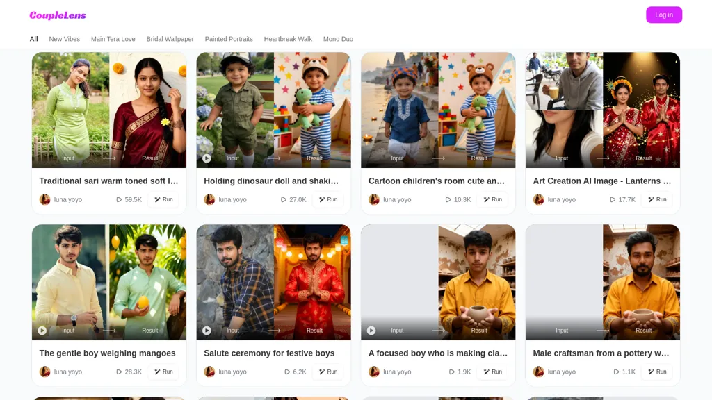 Couplelens AI tool screenshot