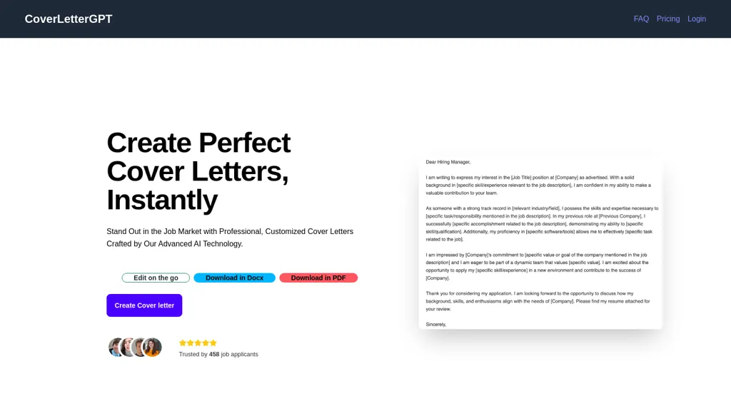 coverletter-gpt website