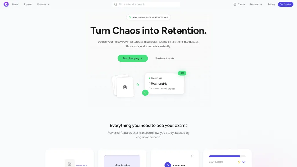 Cramd AI tool screenshot