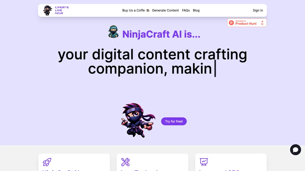 Create Like Ninja website