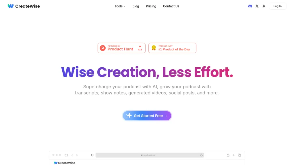 CreateWise AI AI tool screenshot