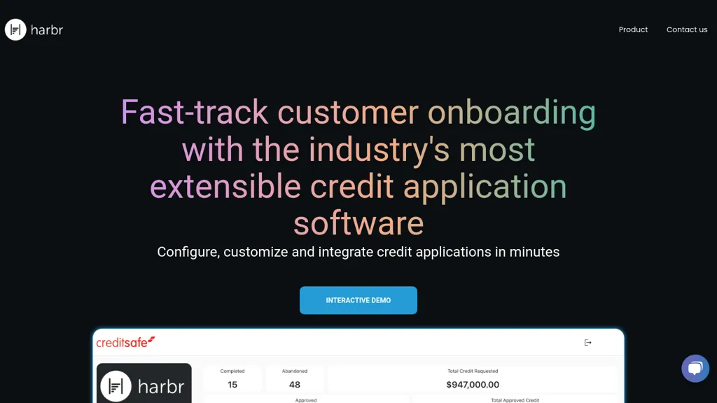 Credit Onboarding Automation AI tool screenshot