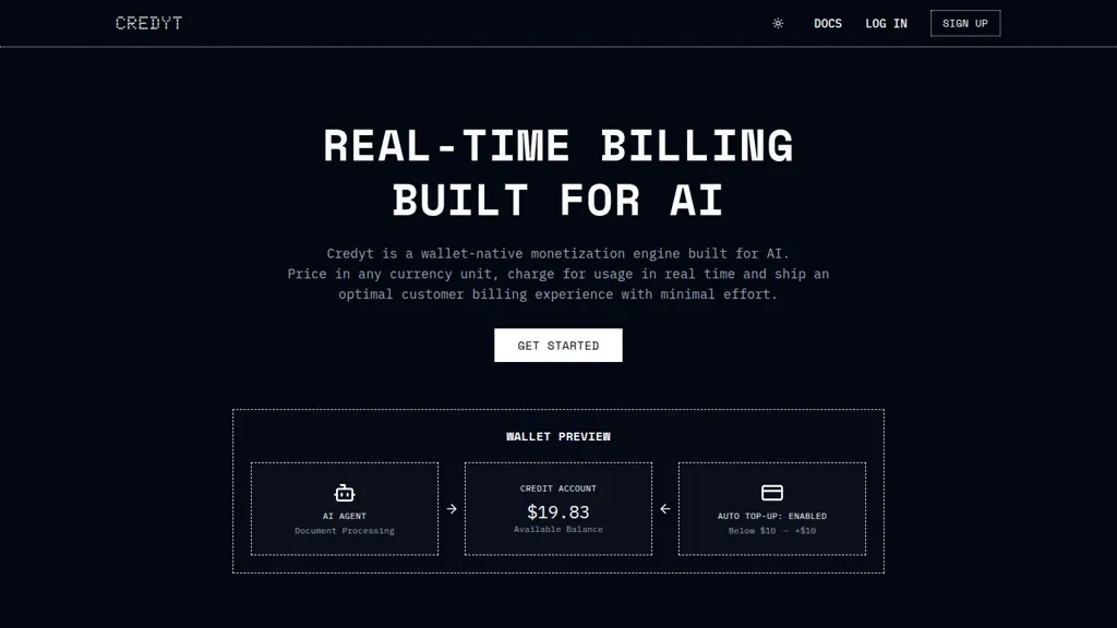Credyt AI tool screenshot