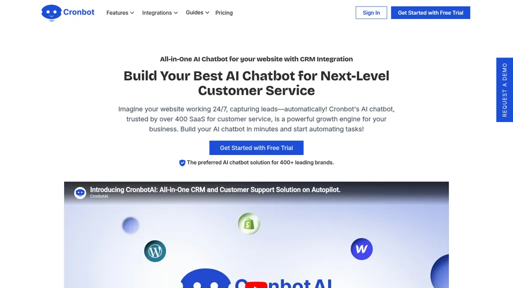 Cronbot.AI AI tool screenshot