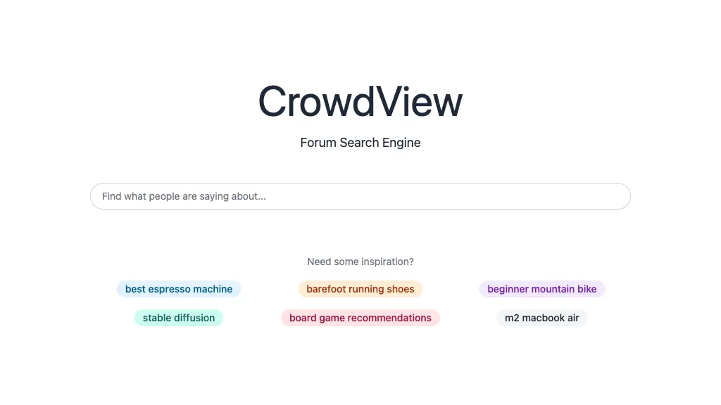 CrowdView website