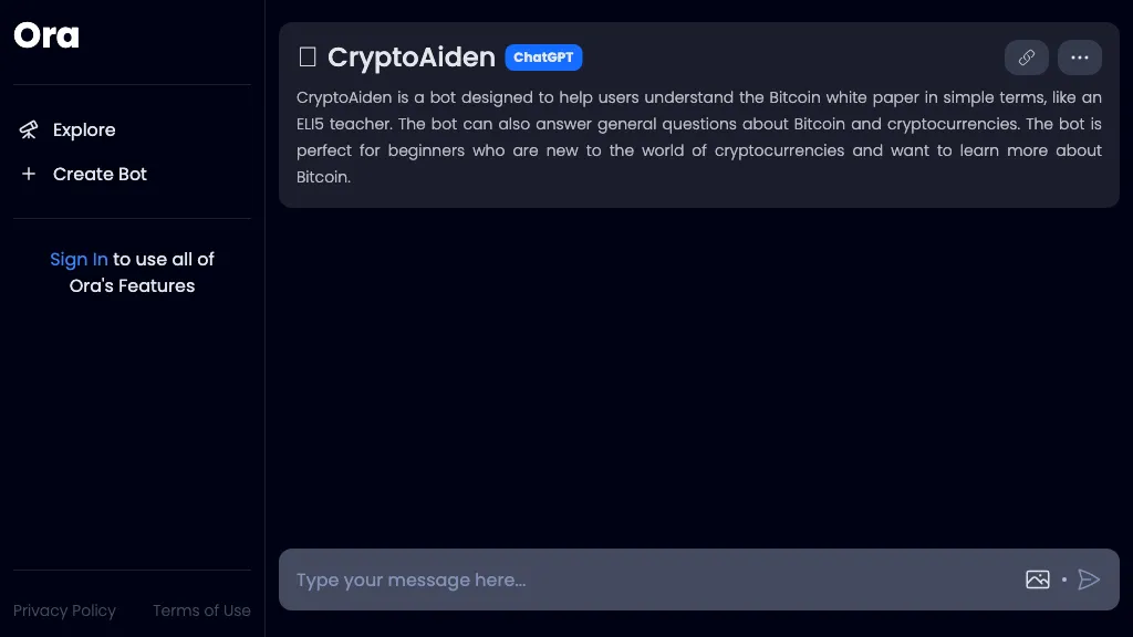 CryptoAiden website