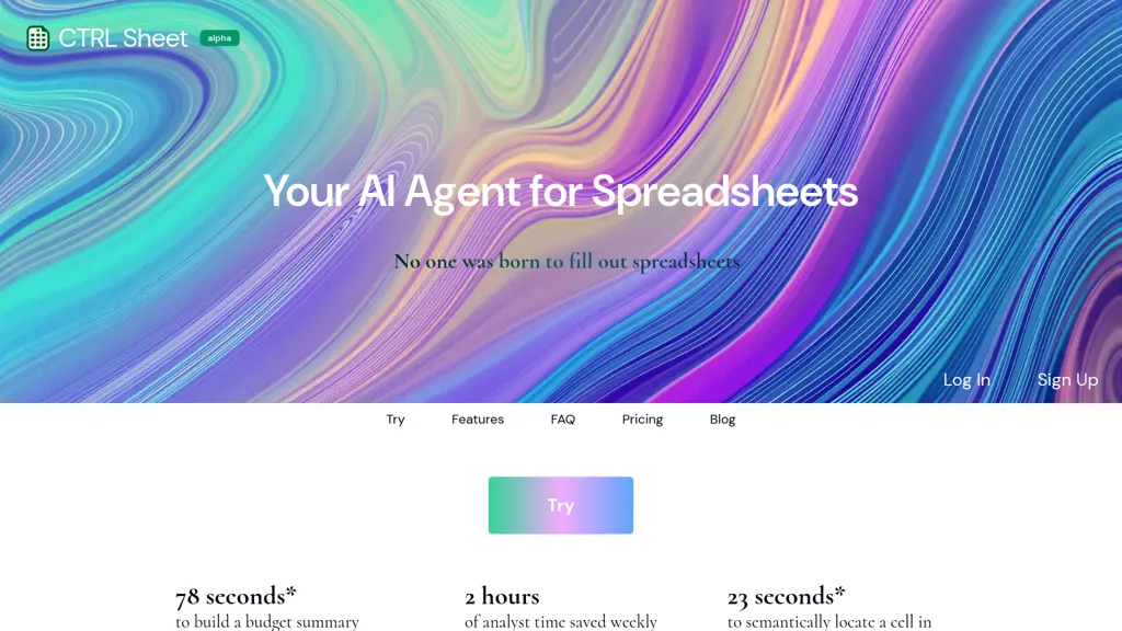 CTRL Sheet website