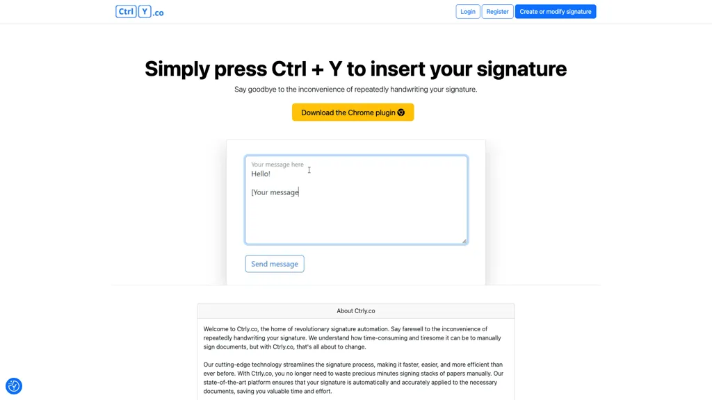 Ctrly AI tool screenshot