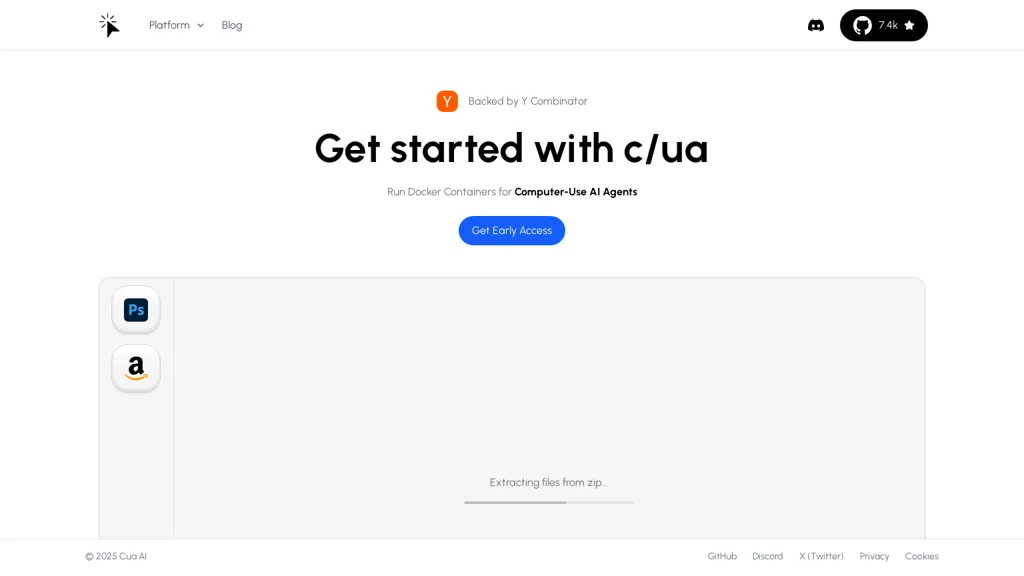 Cua AI website