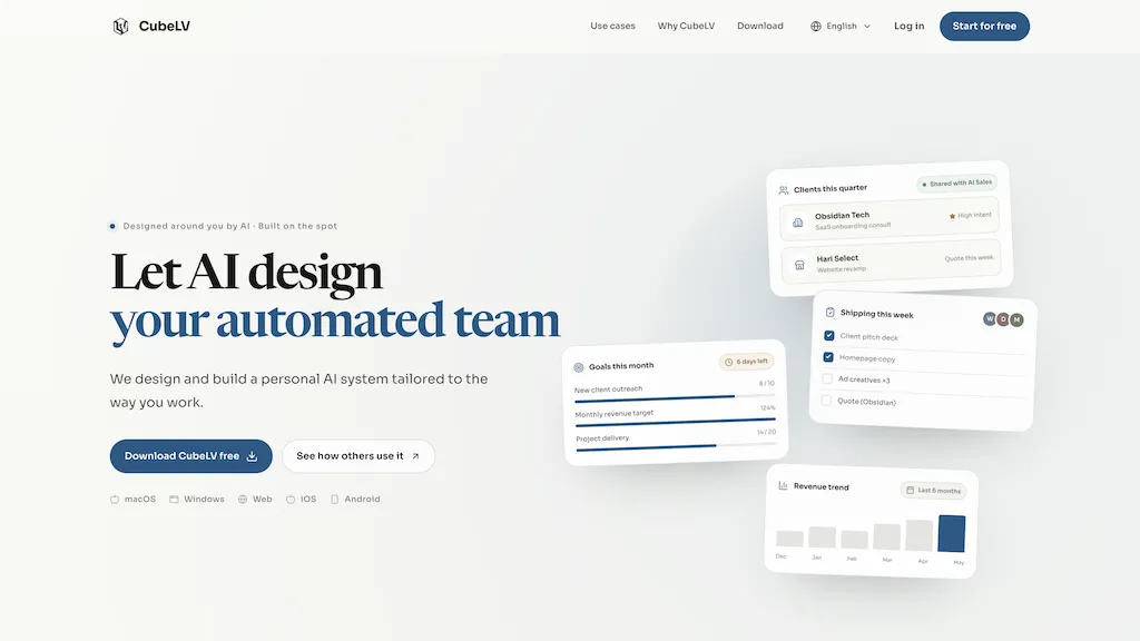 Cubelv screenshot