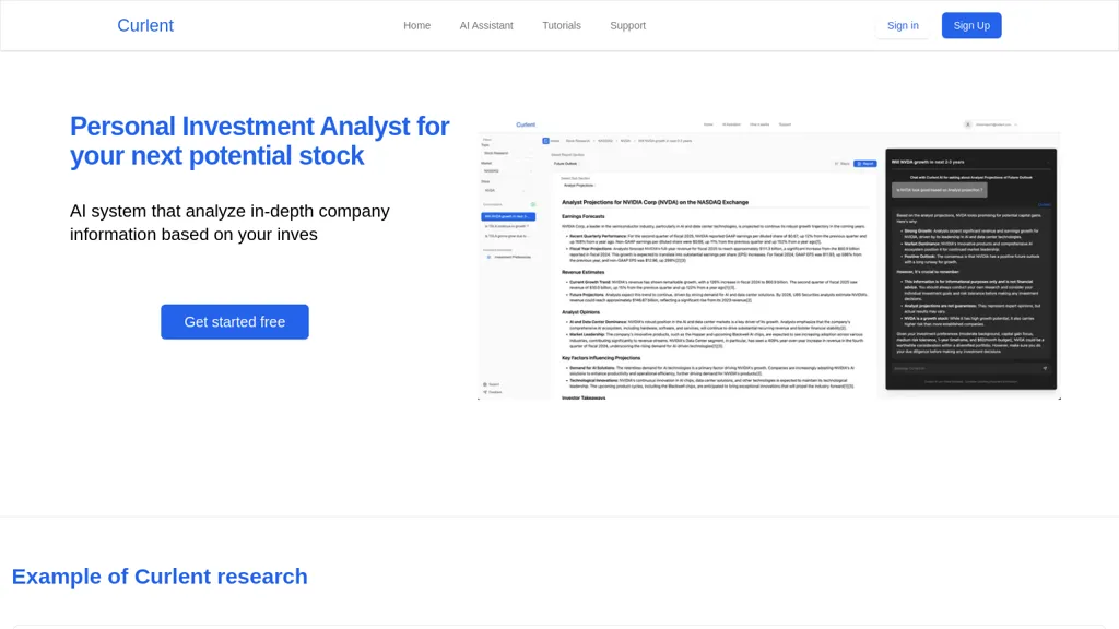 Curlent website