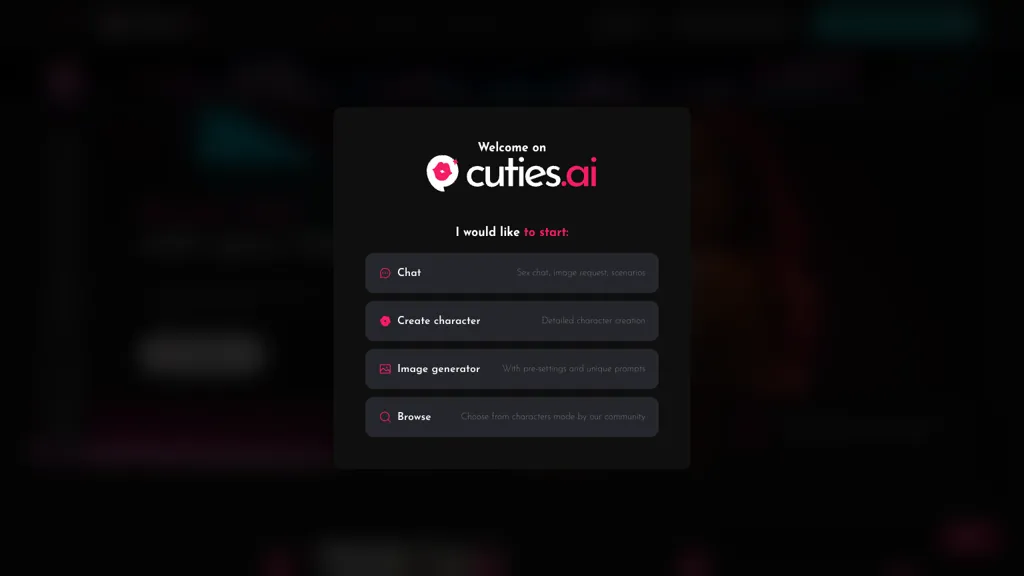 Cuties.ai website