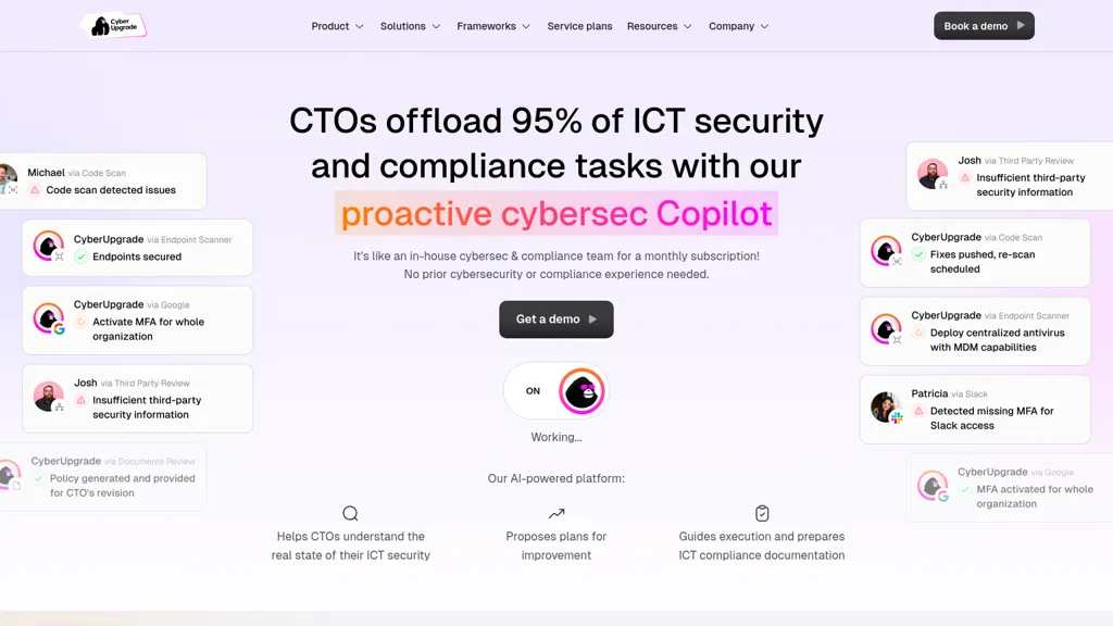 Cyber Upgrade website
