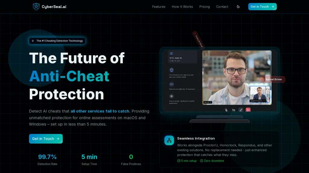 CyberSeal AI AI tool screenshot