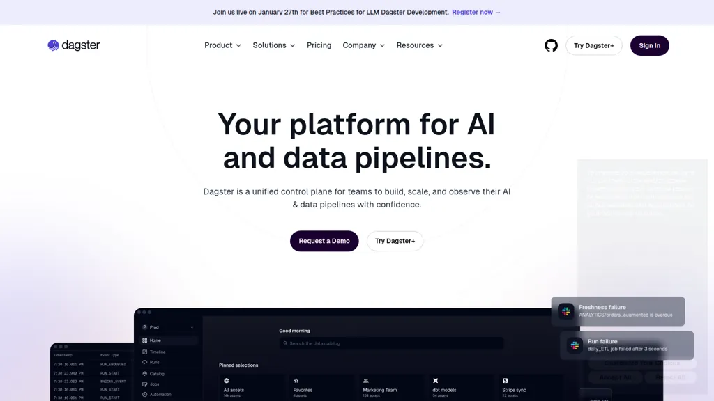 Dagster AI tool screenshot
