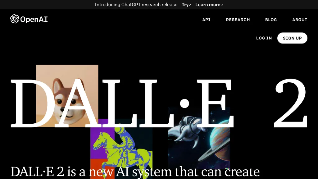 DALL-E 2 website