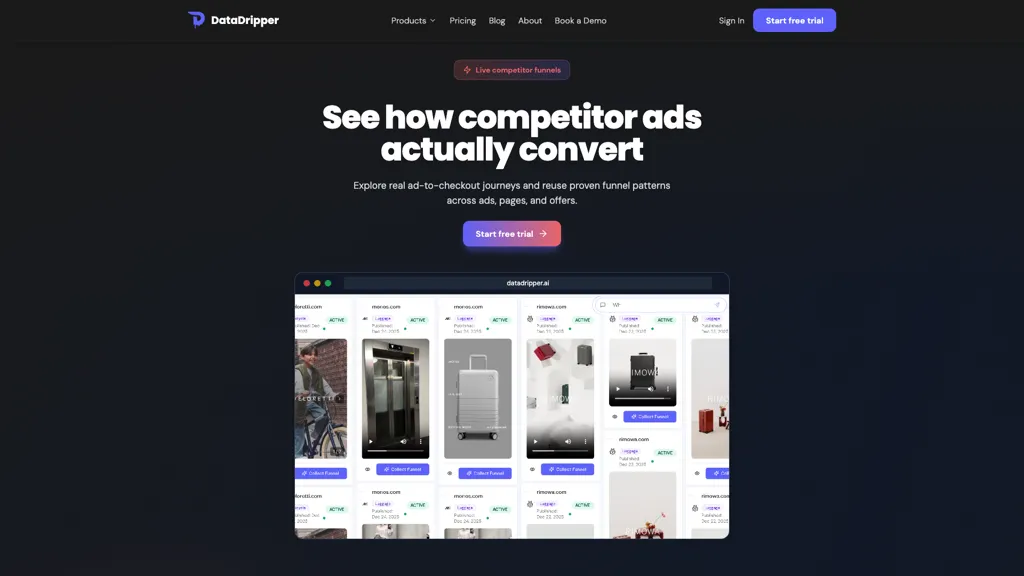 DataDripper AI tool screenshot