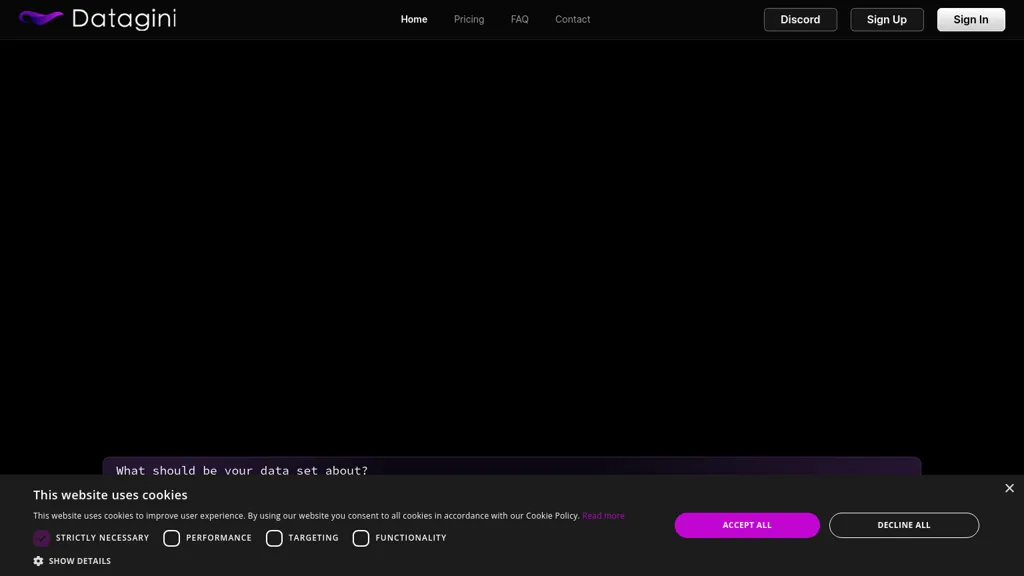datagini.ai website