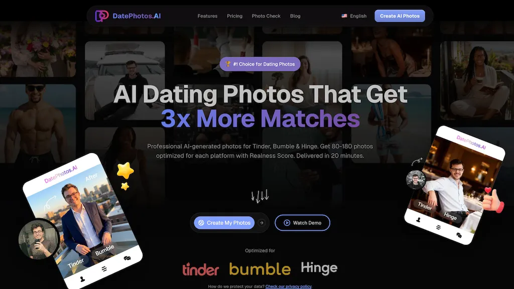 DatePhotosAI AI tool screenshot