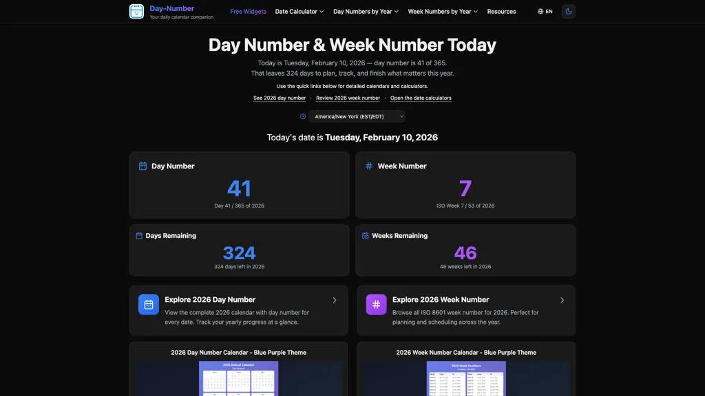 Day-Number AI tool screenshot